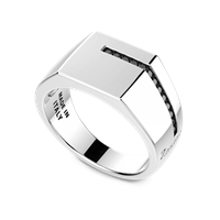 Anello Zancan Uomo  Insignia 925 in Argento Spinello ESA057 - ESA057